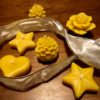 Assorted small beeswax candles