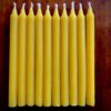 10 Beeswax birthday candles